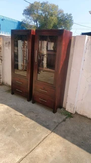 Display Unit made from natural wood.