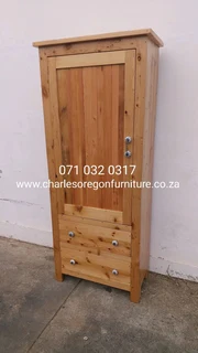 Display Unit made from natural wood.