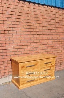 Chest of 6 drawers, all is natural wood.