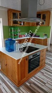 Kitchen Units made with natural wood available.