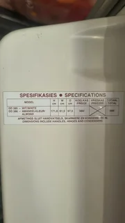 Fridge and freezer set for sale