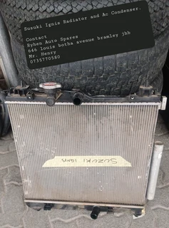 Suzuki Ignis Radiator and Ac Condenser.Contact Ryhen Auto Spares 646 louis botha avenue bramley jhb