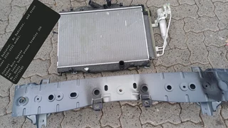 Mazda 2 Radiator,  Ac Radiator,  and front stifner 2016-2022 model.Contact Ryhen Auto Spares 646 lo