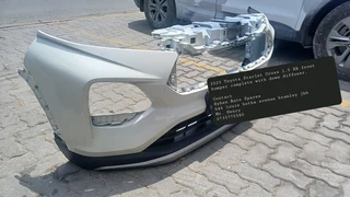 2025 Toyota Starlet Cross 1.5 XR front bumper complete with down diffuser.Contact Ryhen Auto Spares