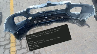 2025 Toyota Starlet Cross 1.5 XR front bumper complete with down diffuser.Contact Ryhen Auto Spares