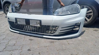 Golf 7 Gti front bumper complete with grill, spotlight cover, and normal headlights.Contact Ryhen Au