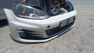 Golf 7 Gti front bumper complete with grill, spotlight cover, and normal headlights.Contact Ryhen Au