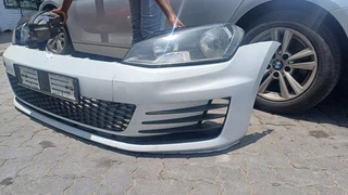 Golf 7 Gti front bumper complete with grill, spotlight cover, and normal headlights.Contact Ryhen Au