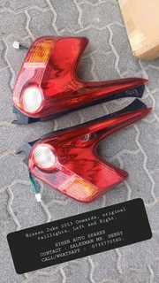 Nissan Juke 2013 Onwards, Original  Taillights, Left And Right.ryhen Auto Sparescontact : Salesman M
