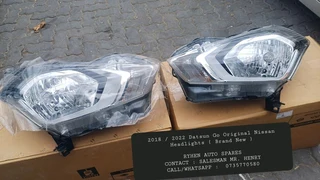 2018 / 2022 Datsun Go Original Nissan Headlights ( Brand New )RYHEN AUTO SPARESCONTACT : SALESMAN MR