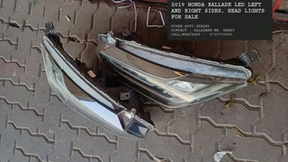 2019 HONDA BALLADE LED LEFT AND RIGHT SIDES, HEAD LIGHTS FOR SALE.RYHEN AUTO SPARESCONTACT : SALESMA