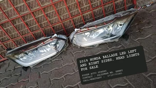 2019 HONDA BALLADE LED LEFT AND RIGHT SIDES, HEAD LIGHTS FOR SALE.RYHEN AUTO SPARESCONTACT : SALESMA