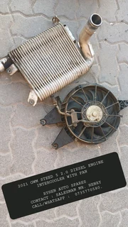 2021 Gwm Steed 5 2.0 Diesel Engine Intercooler With Fanryhen Auto Sparescontact : Salesman Mr. Hen