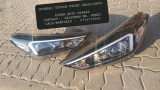 Hyundai tucson front headlights ryhen auto sparescontact : salesman mr henrycall whatsapp : 07357705
