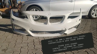 2016 - 20 Bmw 2 Series 220i Coupe/convertibles-m Spot Front Bumper. Ryhen Auto Sparescontact : Sale