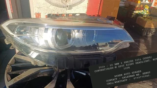 2016 - 20 Bmw 2 Series 220i Coupe/convertibles-m Spot Right Headlight, Not 100%ryhen Auto Sparescon