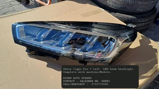 Chery tiggo Pro 7 left  LED beam headlight. Complete with machine/Module.RYHEN AUTO SPARESCONTACT :