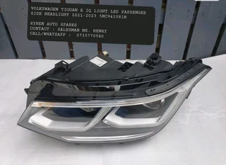 VOLKSWAGEN TIGUAN R IQ LIGHT LED PASSENGER SIDE HEADLIGHT 2021-2023 5NC941081HRYHEN AUTO SPARESCONT