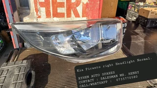 Kia Picanto right Headlight Normal.