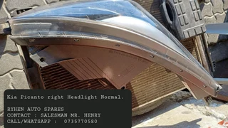 Kia Picanto right Headlight Normal.