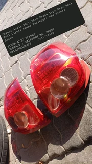 Toyota Auris 2007-2010 Farba Type Rear Back Tail Lights Lamps Passenger and driver SidesRYHEN AUTO