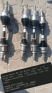 Nissan Model	NP 300 Navara (D23) - 2.3DRange	2015 .. 2020, 2021, 2022, 2023, 2024 - Number	391005JU