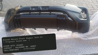 Nissan Navara Front Bumper 2021-23 ( Original brand new  )RYHEN AUTO SPARESCONTACT : SALESMAN MR. H