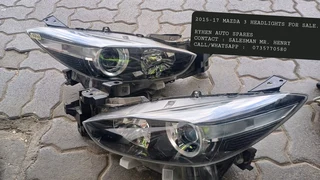 2015-17 Mazda 3 Headlights For Sale.ryhen Auto Sparescontact : Salesman Mr. Henrycall/whatsapp :  0