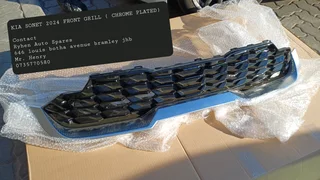 Kia Sonet 2024 Front Grill ( Chrome Plated)contact Ryhen Auto Spares 646 Louis Botha Avenue Bramley