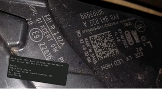 2022 2023 2024 Audi A3 FULL LED Headlight Left Driver 8Y0 941 033 B OEM Contact Ryhen Auto Spares 64