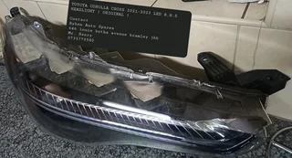 TOYOTA COROLLA CROSS 2021-2023 LED R.H.S HEADLIGHT ( ORIGINAL ) Contact Ryhen Auto Spares 646 louis