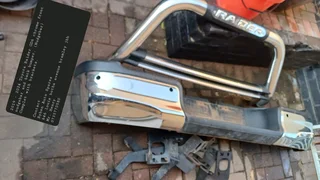 2019 - 2024 Toyota Raider GD6 chrome front nudgebar and back bumper. (Nudgebar) Complet with bracket