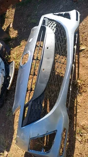 Mazda3 Hatchback&#61;Sedan Front Bumper with big middle grill. Fits cars from 2013 to 2014,