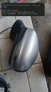 2022 Ford fiesta side mirrors,  Left and Right.Ryhen Auto Spares 646 Louis Botha Avenue Bramley JhbA