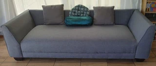 L-shaped couch-grey lounge suite--4500 for both