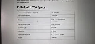 Polk Audio surround sound speakers