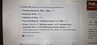 Polk Audio surround sound speakers