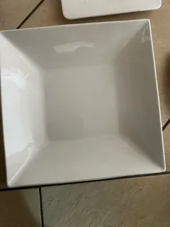 Beautiful white ceramic serving dishes