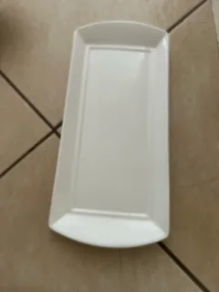 Beautiful white ceramic serving dishes