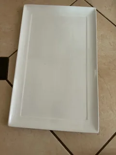 Beautiful white ceramic serving dishes