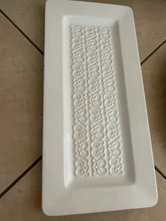 Beautiful white ceramic serving dishes