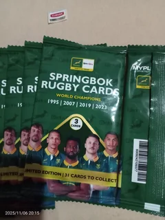 Springboks Rugby Cards