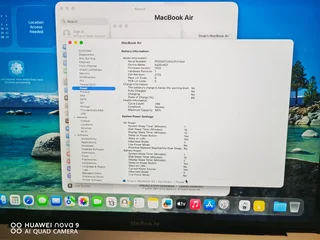 Clean Macbook Air M1 256ssd 8gig ram battery 9hrs&#43; no dents or scratches.