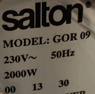 Salton Oil Heater