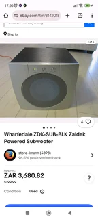 Wharfedale ZDK-SUB 10 inch active deep bass subwoofer with great bass output perfect for movies and