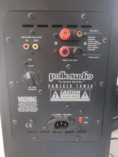 Polk Audio RT1000i powered floorstanders with top midrange speakers and built in active subwoofer,mi