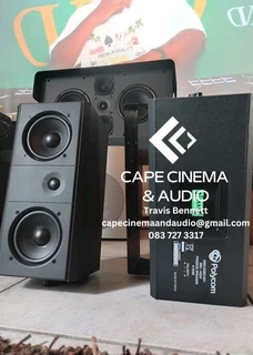 Polycom two way speakers 4 ohms 150 watt RMS each with quality sound and bass output perfect for ste