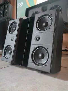 Polycom two way speakers 4 ohms 150 watt RMS each with quality sound and bass output perfect for ste