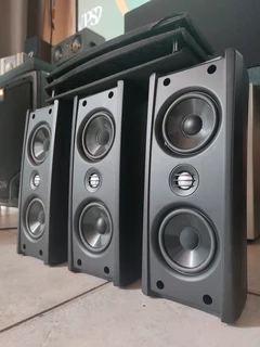 Polycom 5.0 speaker set with 4 ohms 150 watt RMS each with quality sound and bass output perfect for