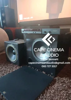 Tannoy and NHT 10 inch passive subwoofer with powered Carver amplifier TFM 6-C with hard hitting bas